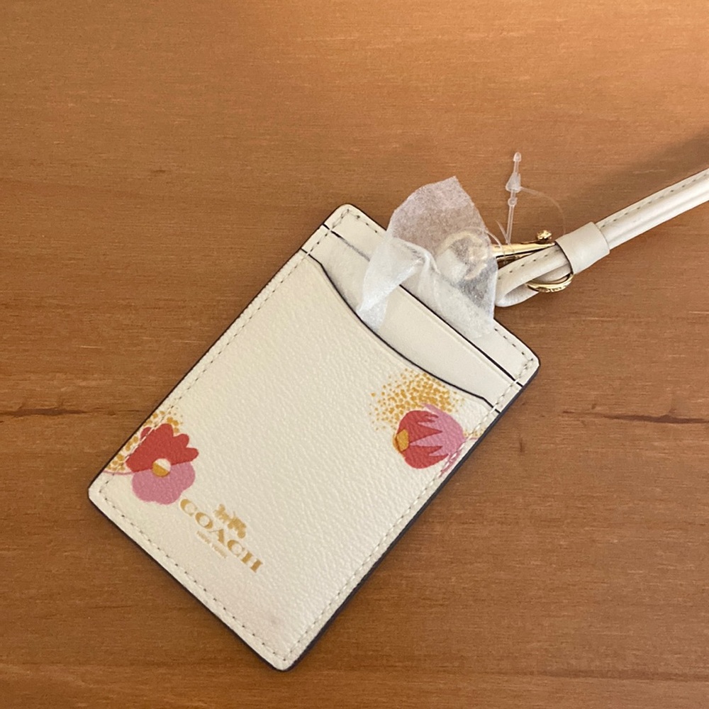 NWOT Coach Floral Lanyard